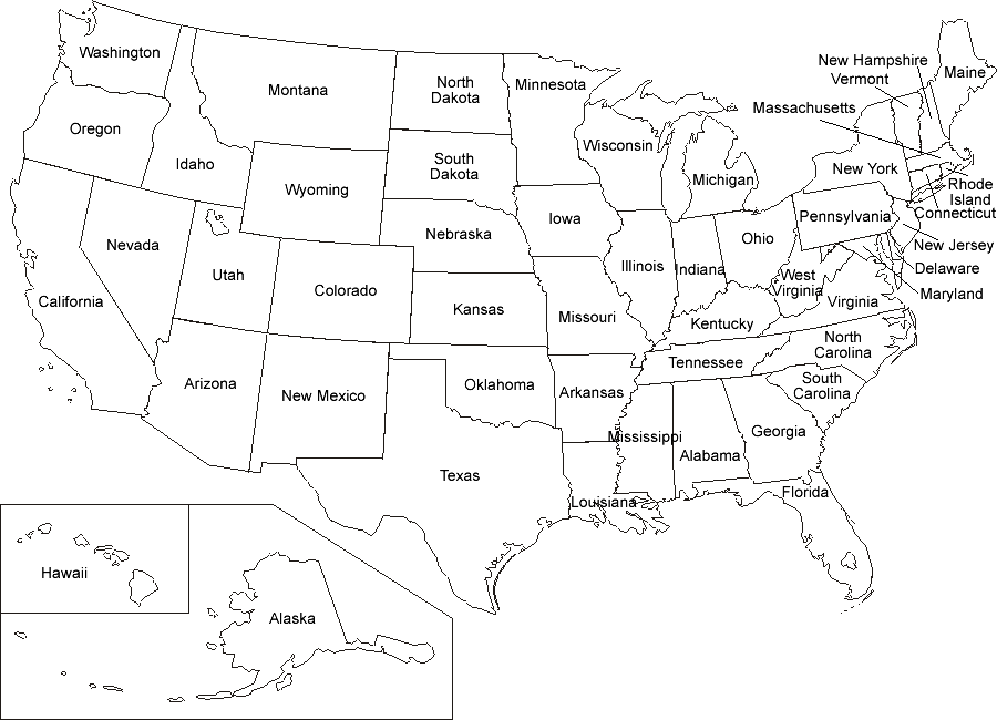 Map Of Usa Free Printable ~ AFP CV